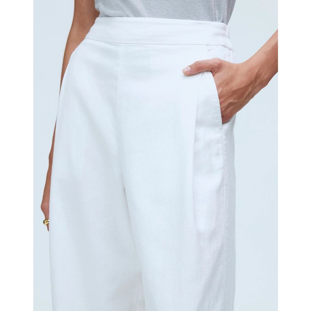 NWT Madewell Pull-On Straight Crop Pant White Size 8 - Picture 5 of 9